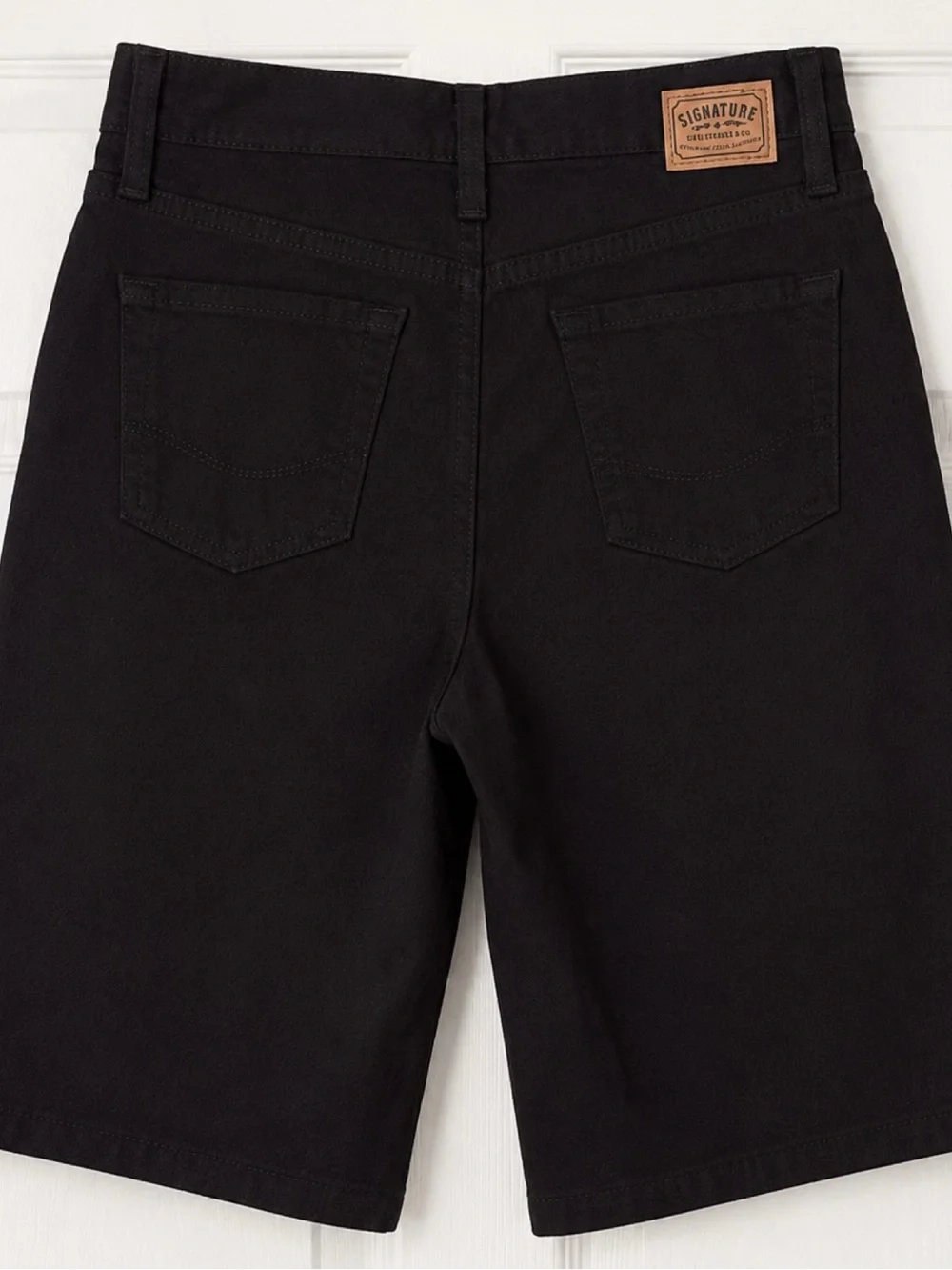 Levi's Black Slim Control Denim Bermuda Shorts